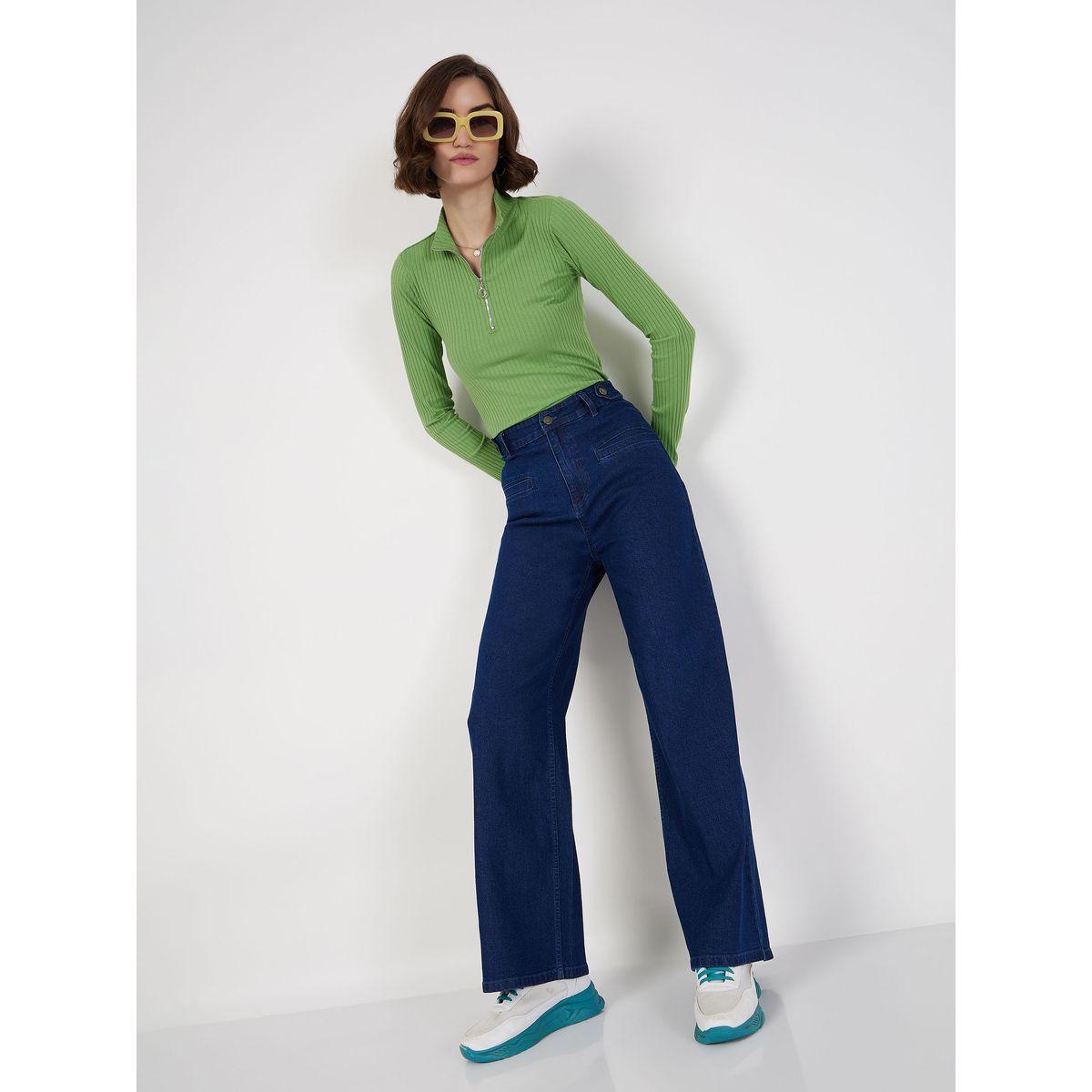 High Rise Straight Fit Jeans with Slip Pocket-women-clothing-bottoms-jeans-image-2