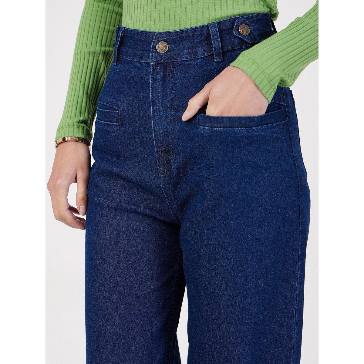 High Rise Straight Fit Jeans with Slip Pocket-women-clothing-bottoms-jeans-image-4