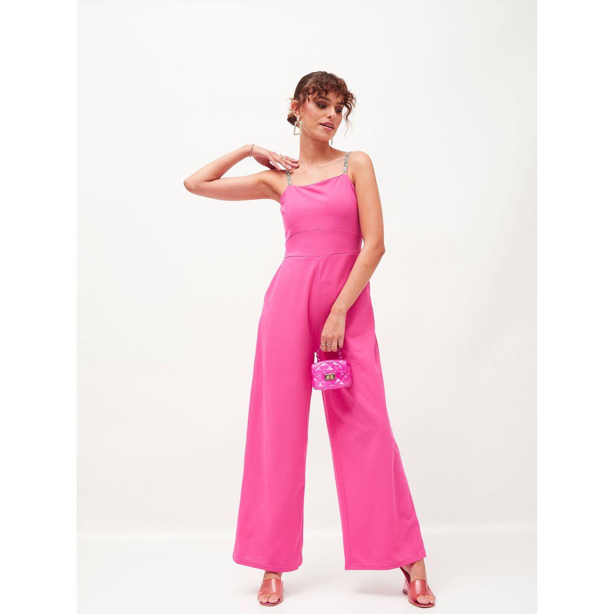 Sassafras X Styli Embellished Strap Detail Square Neck Jumpsuit-women-clothing-jumpsuits-image-1