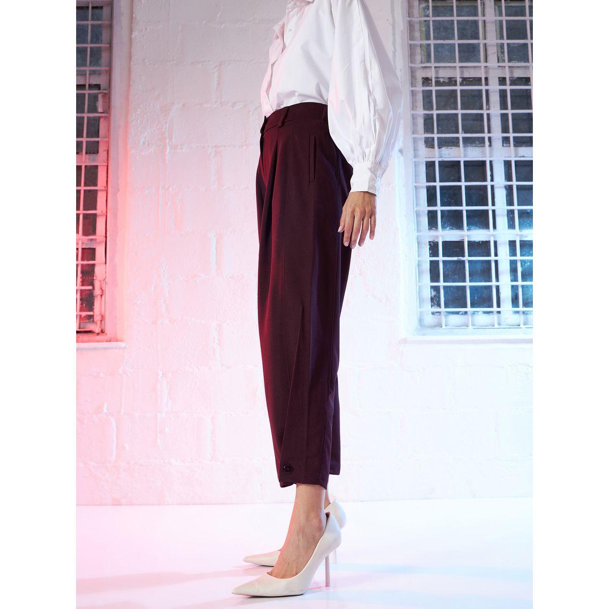 Button Hem Darted Balloon Pants-women-clothing-bottoms-trousers-image-3