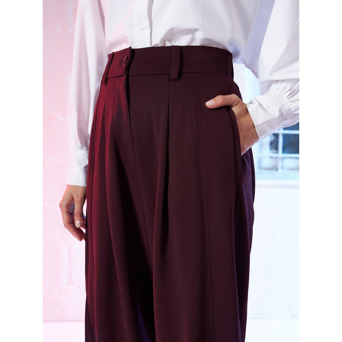 Button Hem Darted Balloon Pants-women-clothing-bottoms-trousers-image-4