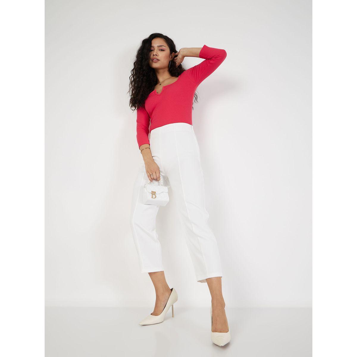 High Rise Front Darted Cropped Pants-women-clothing-bottoms-trousers-image-5
