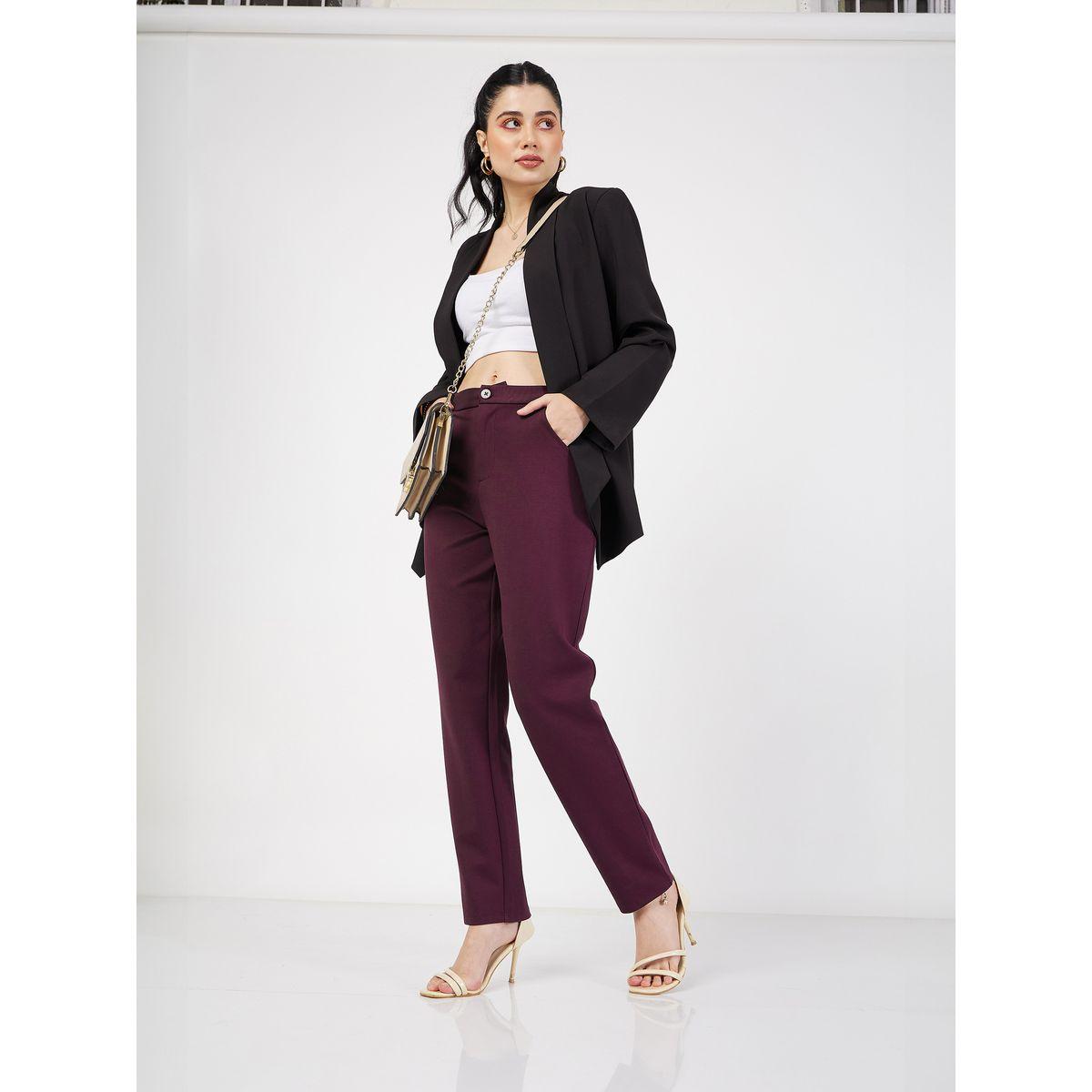 Sassafras X Styli Solid Tapered Pants-women-clothing-bottoms-trousers-image-2