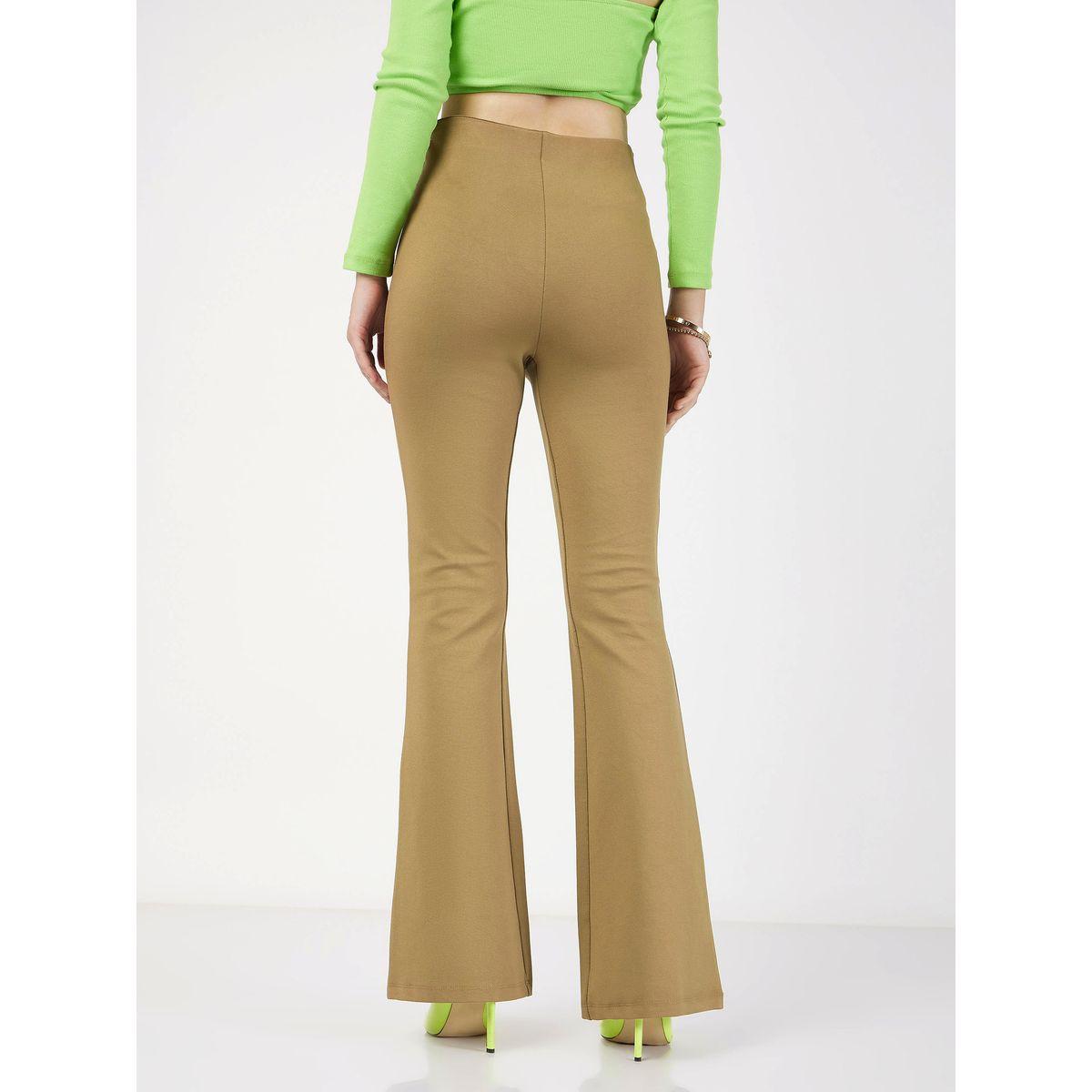 بنطال بحافة واسعة وخصر عالي مع جيوب ساسافراس × ستايلي-women-clothing-bottoms-trousers-image-5