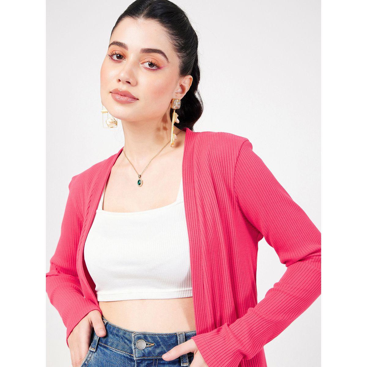 جاكيت بتفاصيل مضلعة واكمام طويلة ساسافراس × ستايلي-women-clothing-shirtsandblouses-shirts-image-3