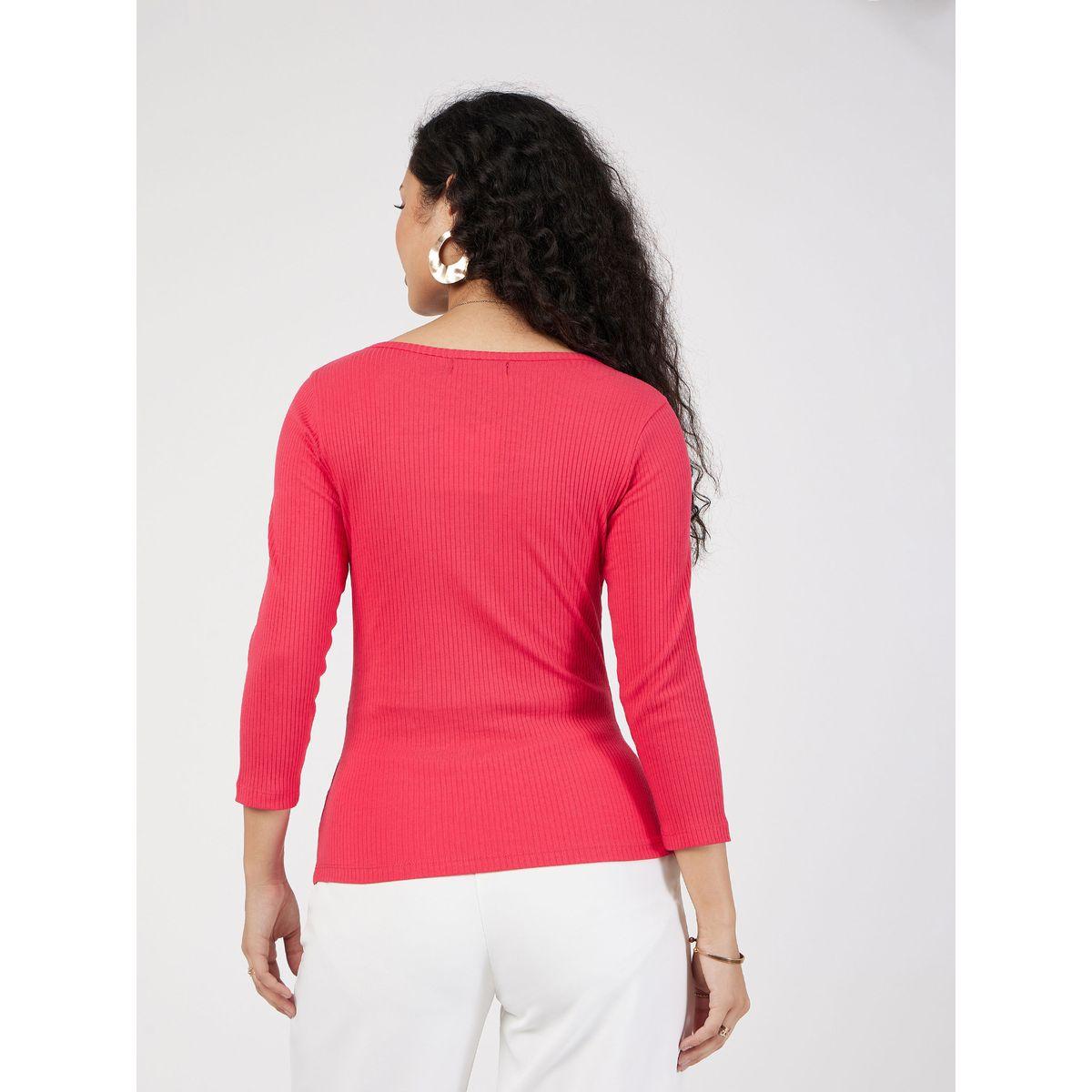 بلوزة بتفاصيل مضلعة واكمام طويلة ساسافراس × ستايلي-women-clothing-shirtsandblouses-blouses-image-5