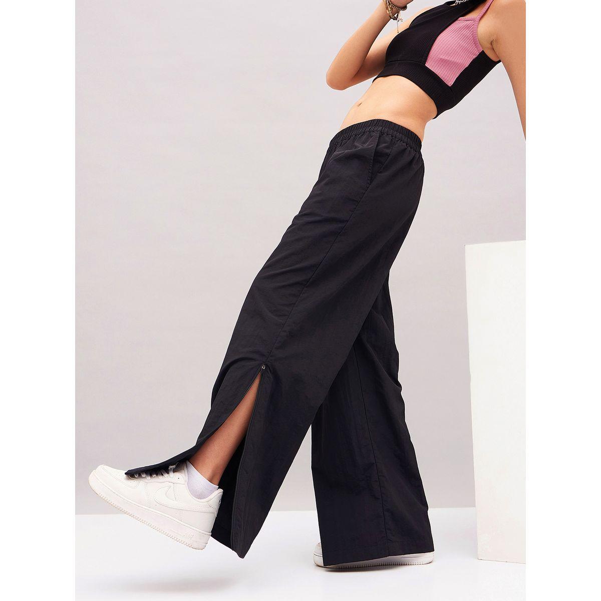 Seam Zipper Parachute Pants with Pockets-women-clothing-bottoms-trousers-image-1