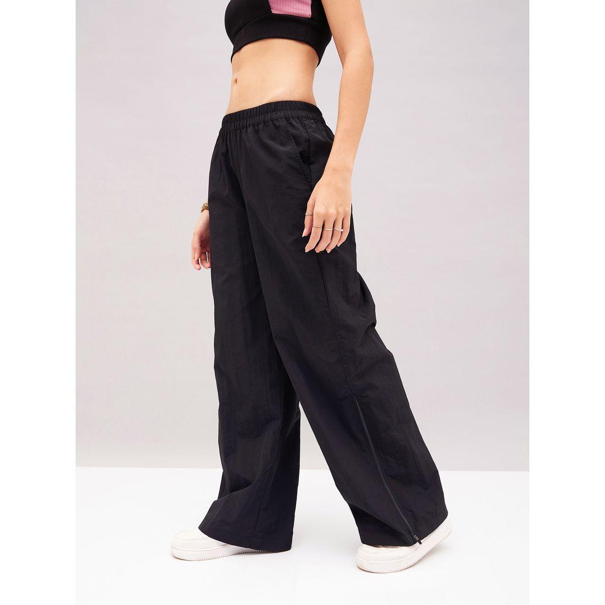 Seam Zipper Parachute Pants with Pockets-women-clothing-bottoms-trousers-image-2