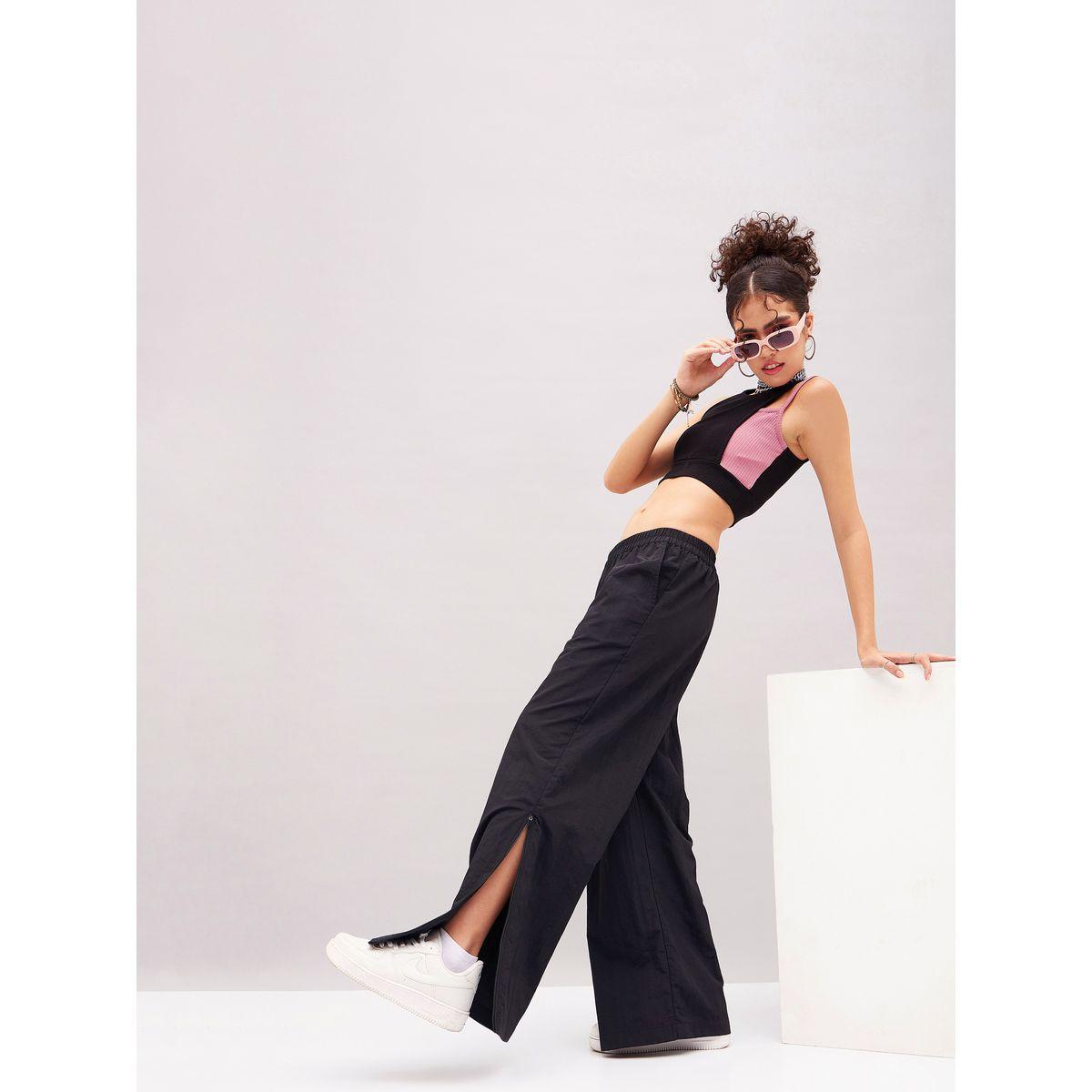 Seam Zipper Parachute Pants with Pockets-women-clothing-bottoms-trousers-image-6