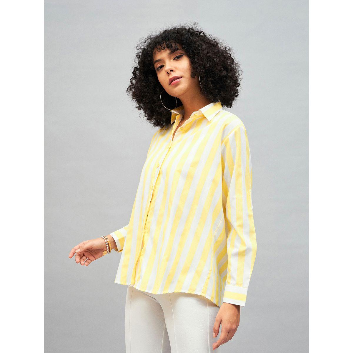Sassafras X Styli Striped Shirt with Long Sleeves-women-clothing-shirtsandblouses-shirts-image-3