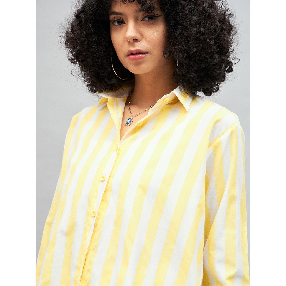 Sassafras X Styli Striped Shirt with Long Sleeves-women-clothing-shirtsandblouses-shirts-image-4