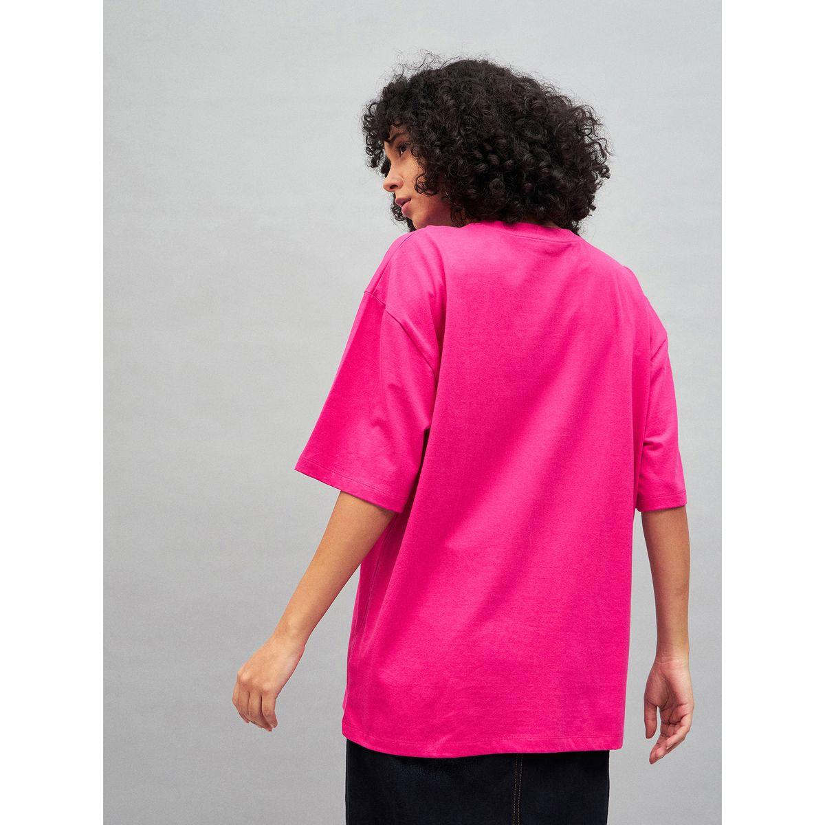 Sassafras X Styli Barbie Graphic Print Oversized T-Shirt-women-clothing-tshirts-image-5