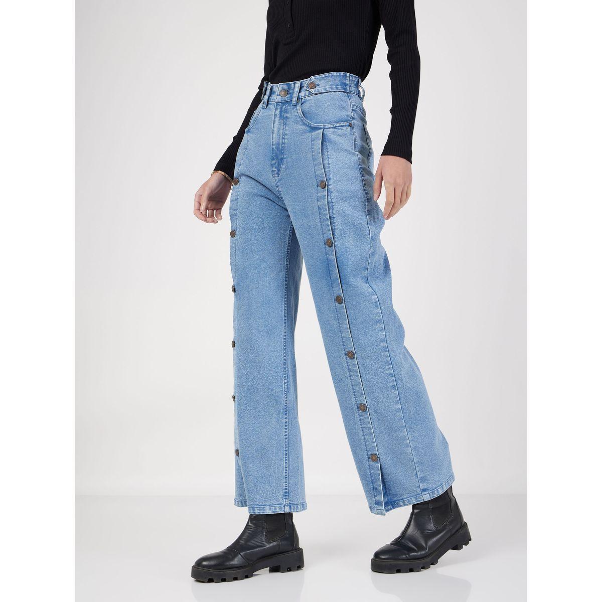 Button Detail Straight Fit Jeans with Pockets-women-clothing-bottoms-jeans-image-3