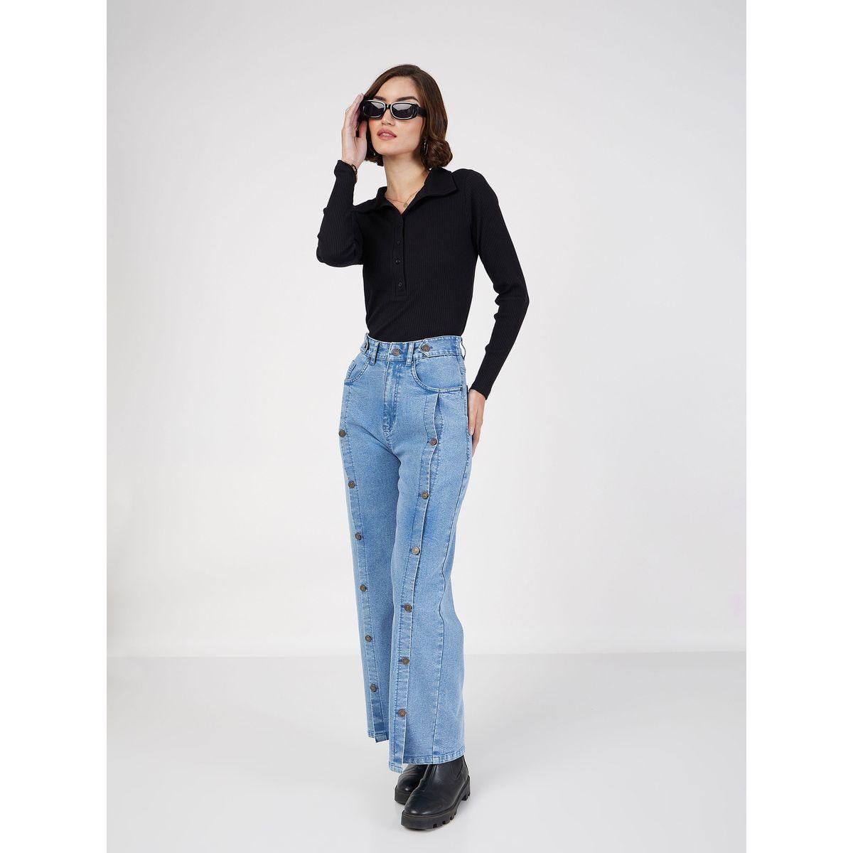 Button Detail Straight Fit Jeans with Pockets-women-clothing-bottoms-jeans-image-6
