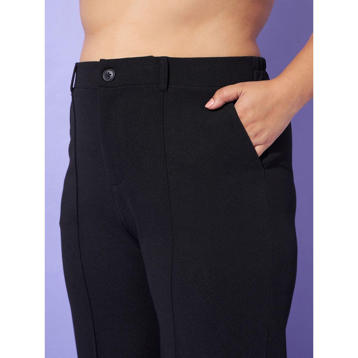 Plus Faux Pearl Button Closure Top & Pintuck Wide Leg Pant Co-Ords-women-clothing-dresses-image-5