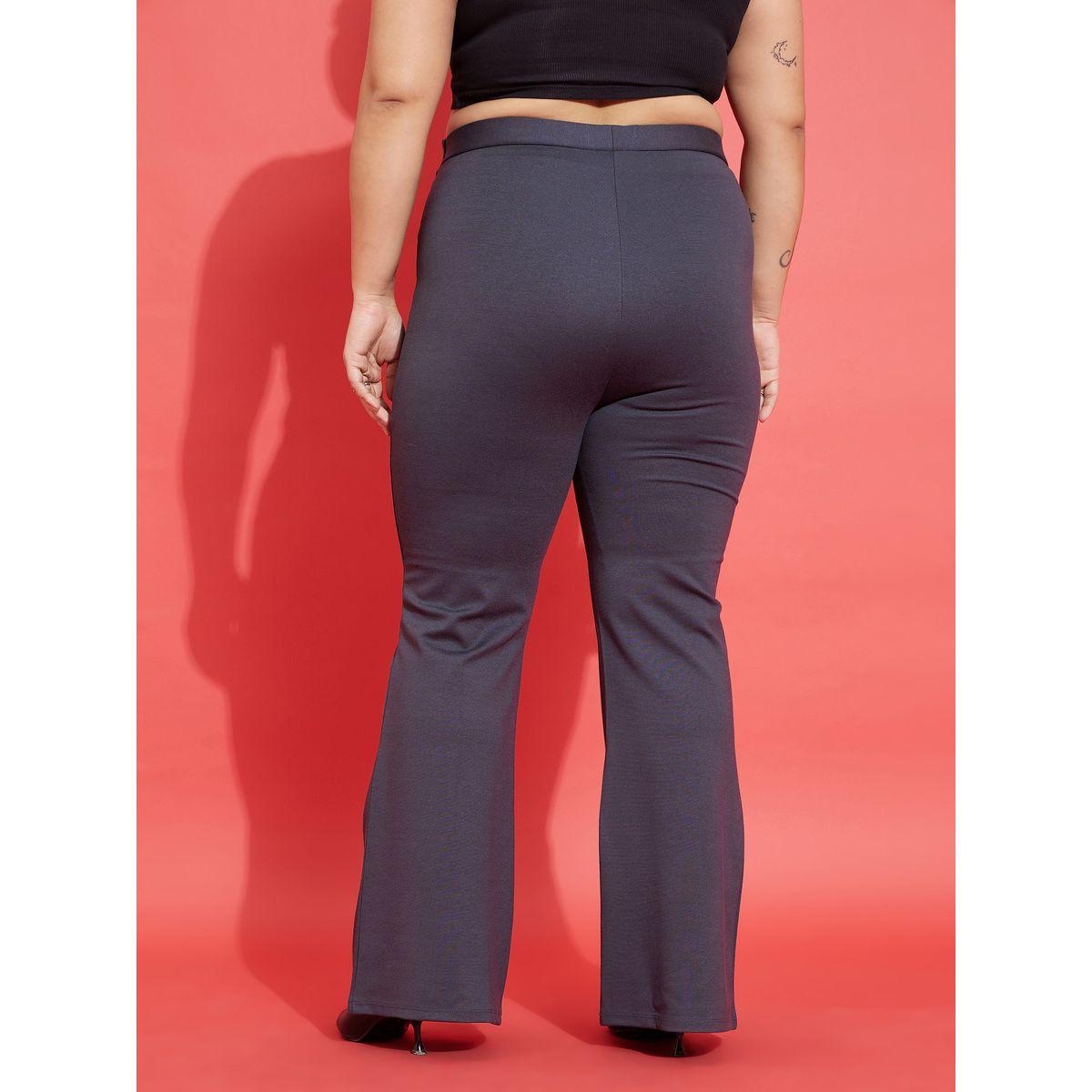 بنطال مزين بازرار مع حافة واسعة ساسافراس × ستايلي-women-clothing-bottoms-trousers-image-5