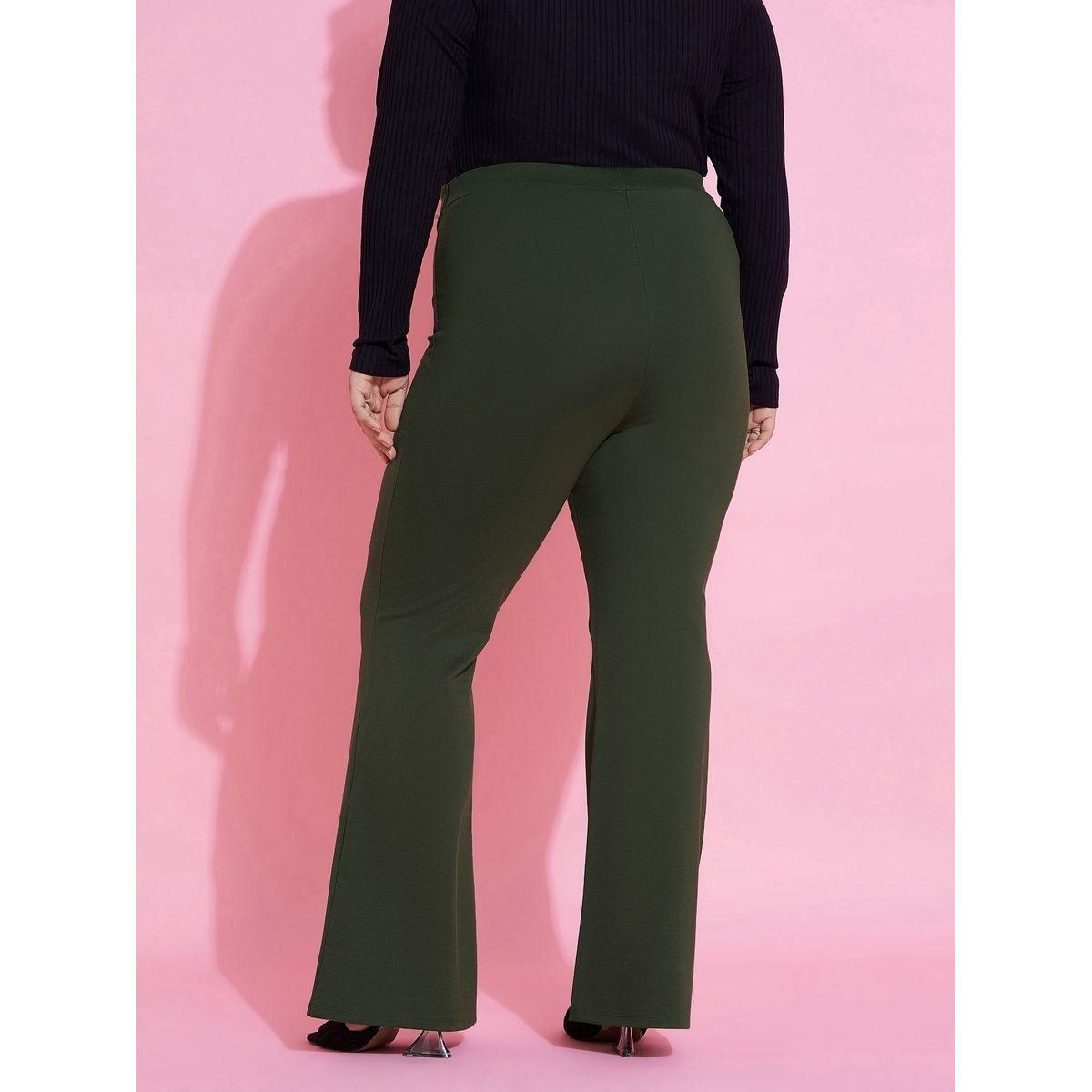 Sassafras X Styli Plus Front Button Detail Bell Bottom Trousers-women-clothing-bottoms-trousers-image-5