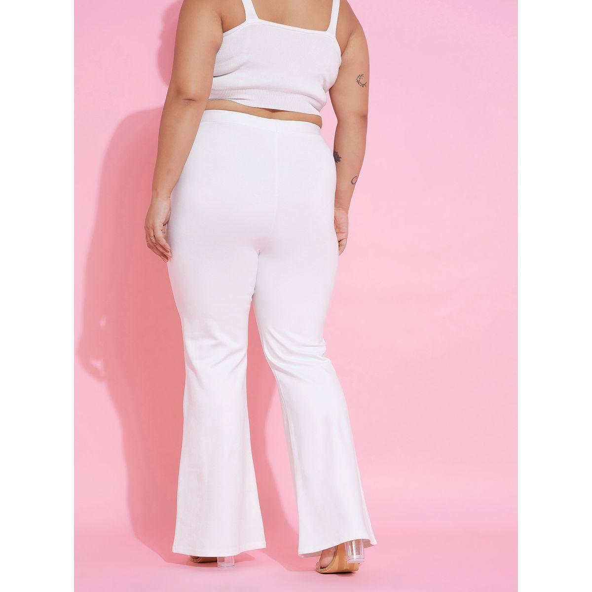 بنطال مزين بازرار مع حافة واسعة ساسافراس × ستايلي-women-clothing-bottoms-trousers-image-2