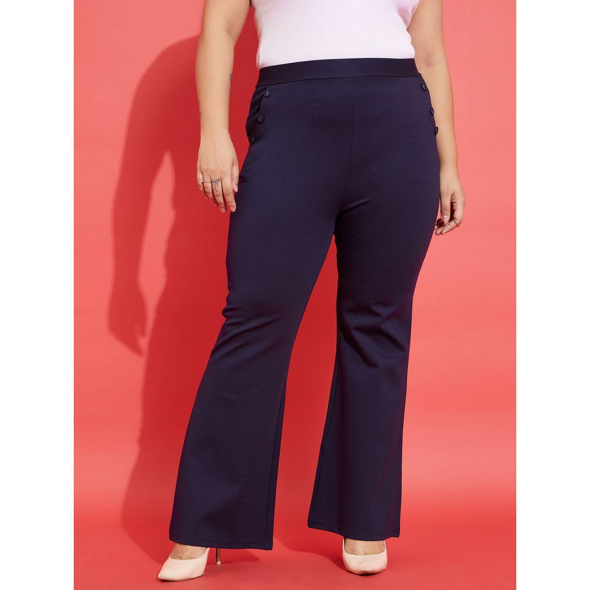 بنطال مزين بازرار مع جيوب ساسافراس × ستايلي-women-clothing-bottoms-trousers-image-1