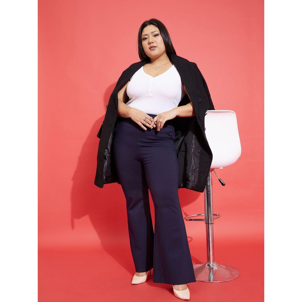 بنطال مزين بازرار مع جيوب ساسافراس × ستايلي-women-clothing-bottoms-trousers-image-2