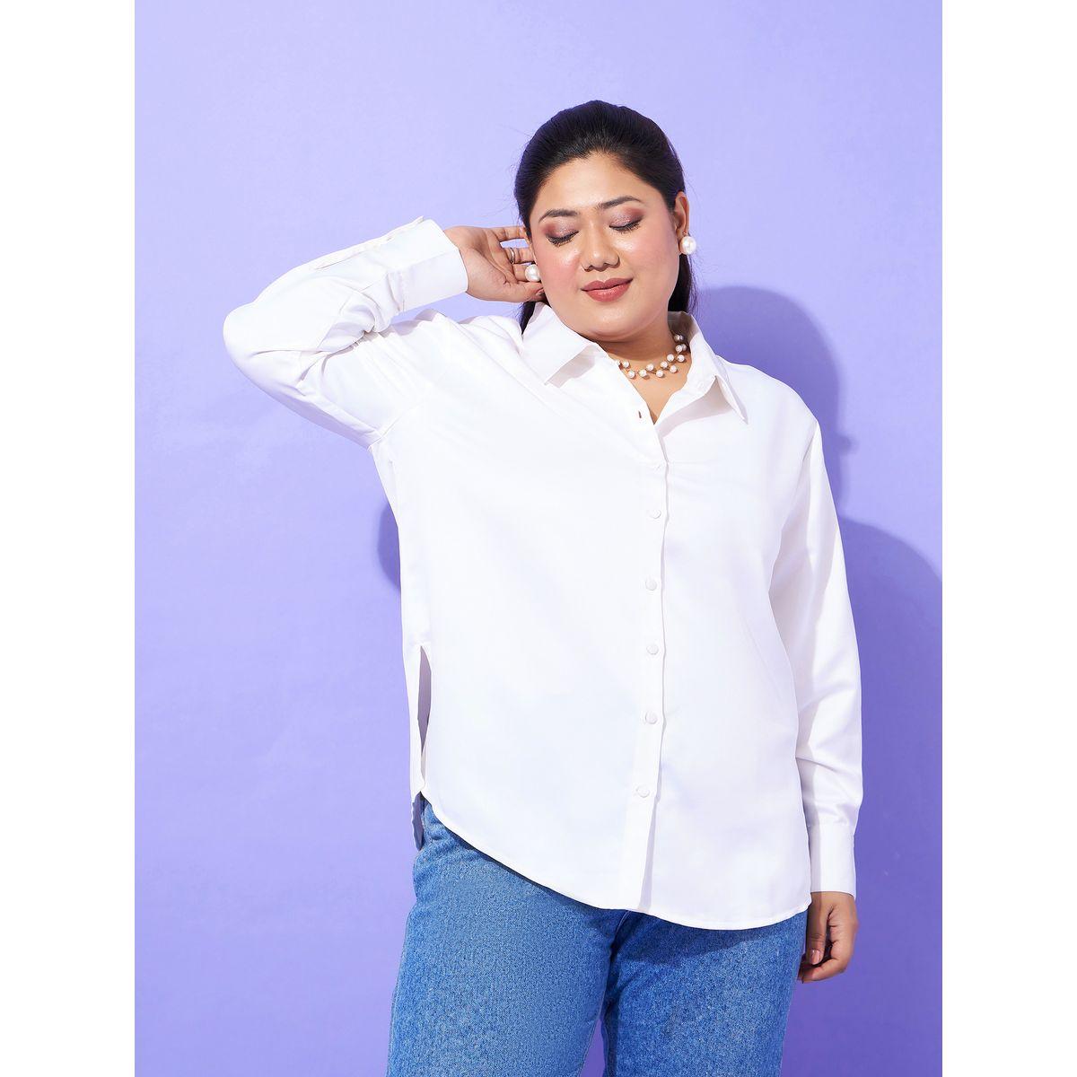 Sassafras X Styli Plus Collared Satin Shirt-women-clothing-shirtsandblouses-shirts-image-1