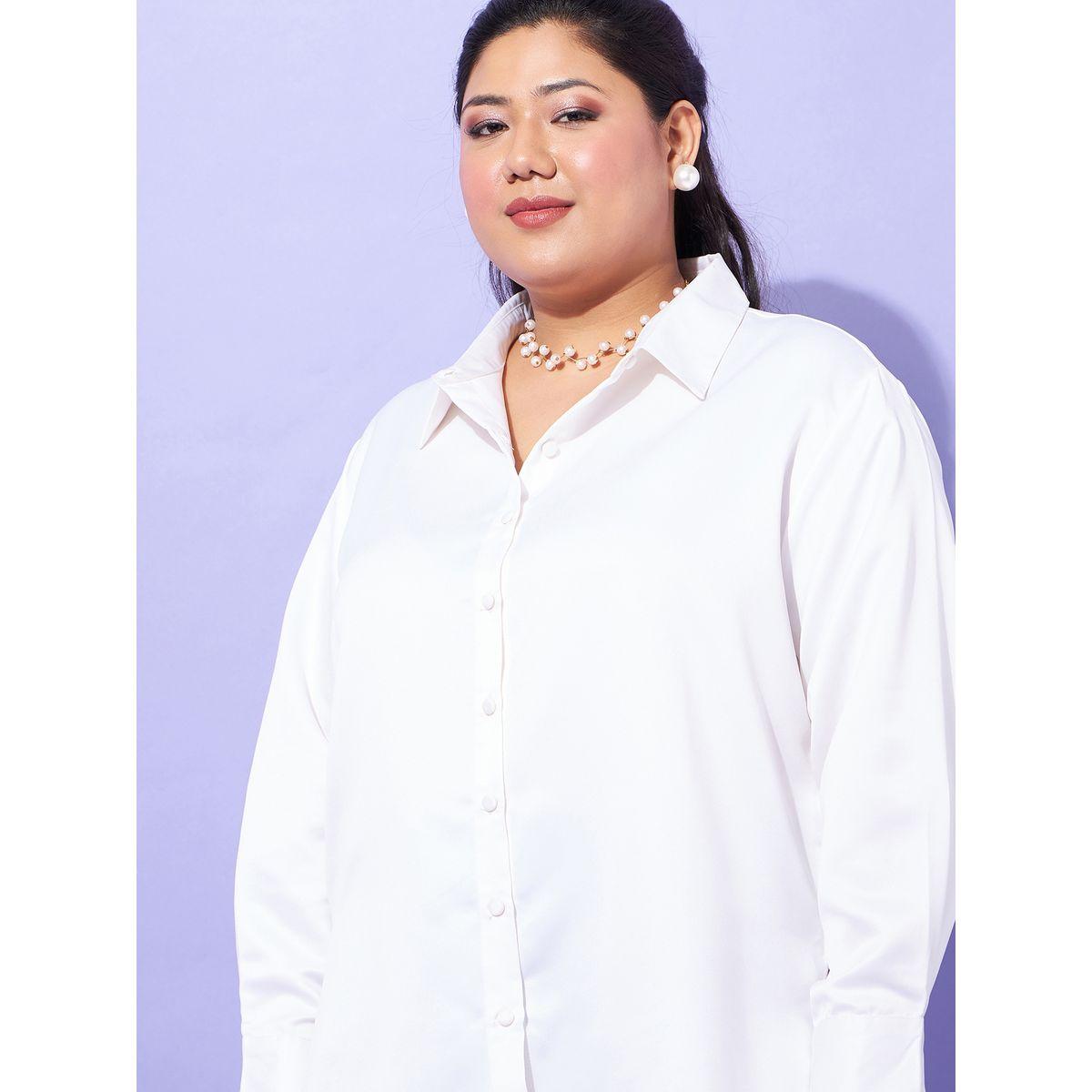 بلوزة ساتان بمقاس كبير مع ياقة كبيرة ساسافراس × ستايلي-women-clothing-shirtsandblouses-shirts-image-4