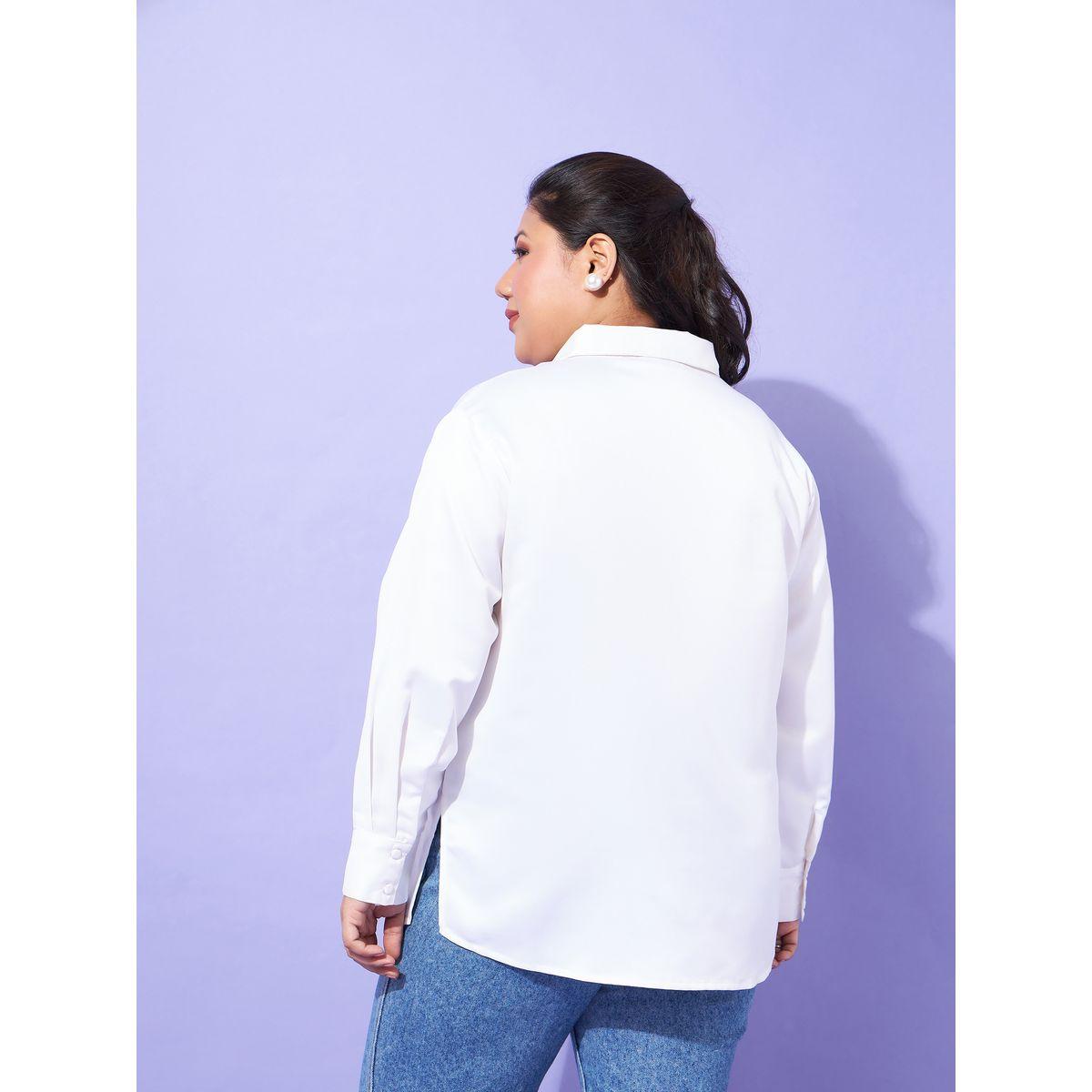 Sassafras X Styli Plus Collared Satin Shirt-women-clothing-shirtsandblouses-shirts-image-5