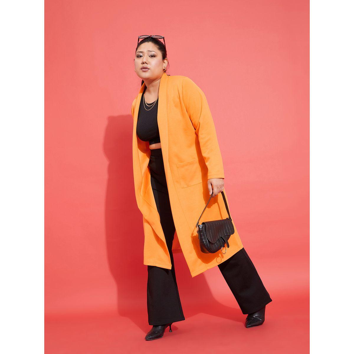 Sassafras X Styli Plus Solid Pocket Detail Midi Shrug-women-clothing-shirtsandblouses-blouses-image-1