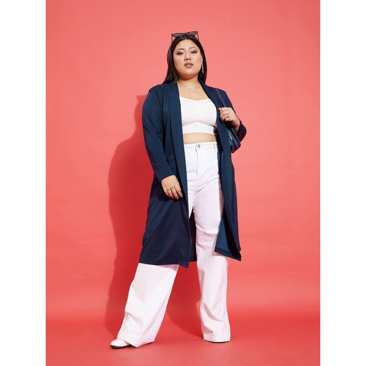 جاكيت ميدي سادة بتفاصيل جيب ساسافراس × ستايلي-women-clothing-shirtsandblouses-shirts-image-2