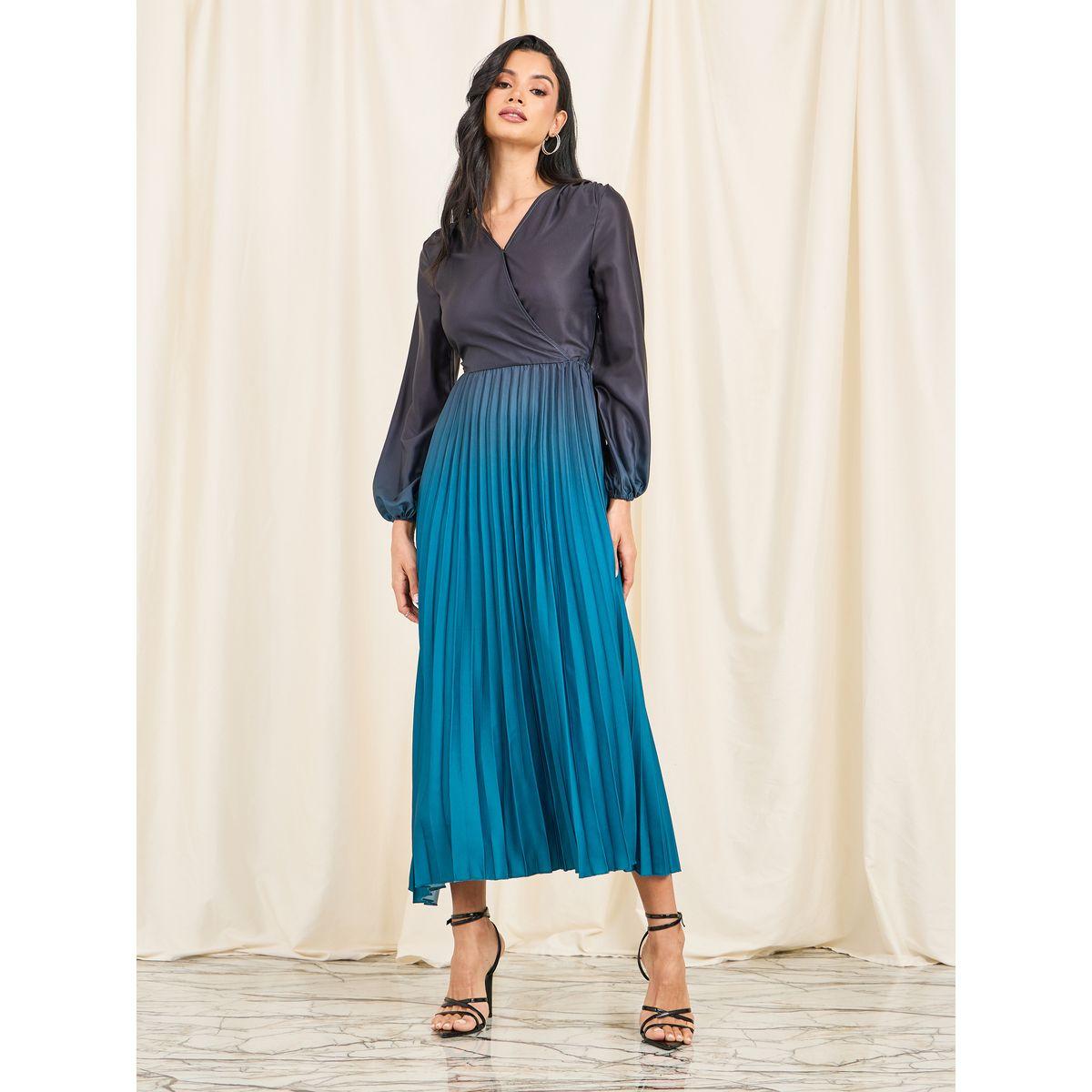 Styli Limited Pleated Ombre Print A-Line Maxi Dress-women-clothing-dresses-image-6