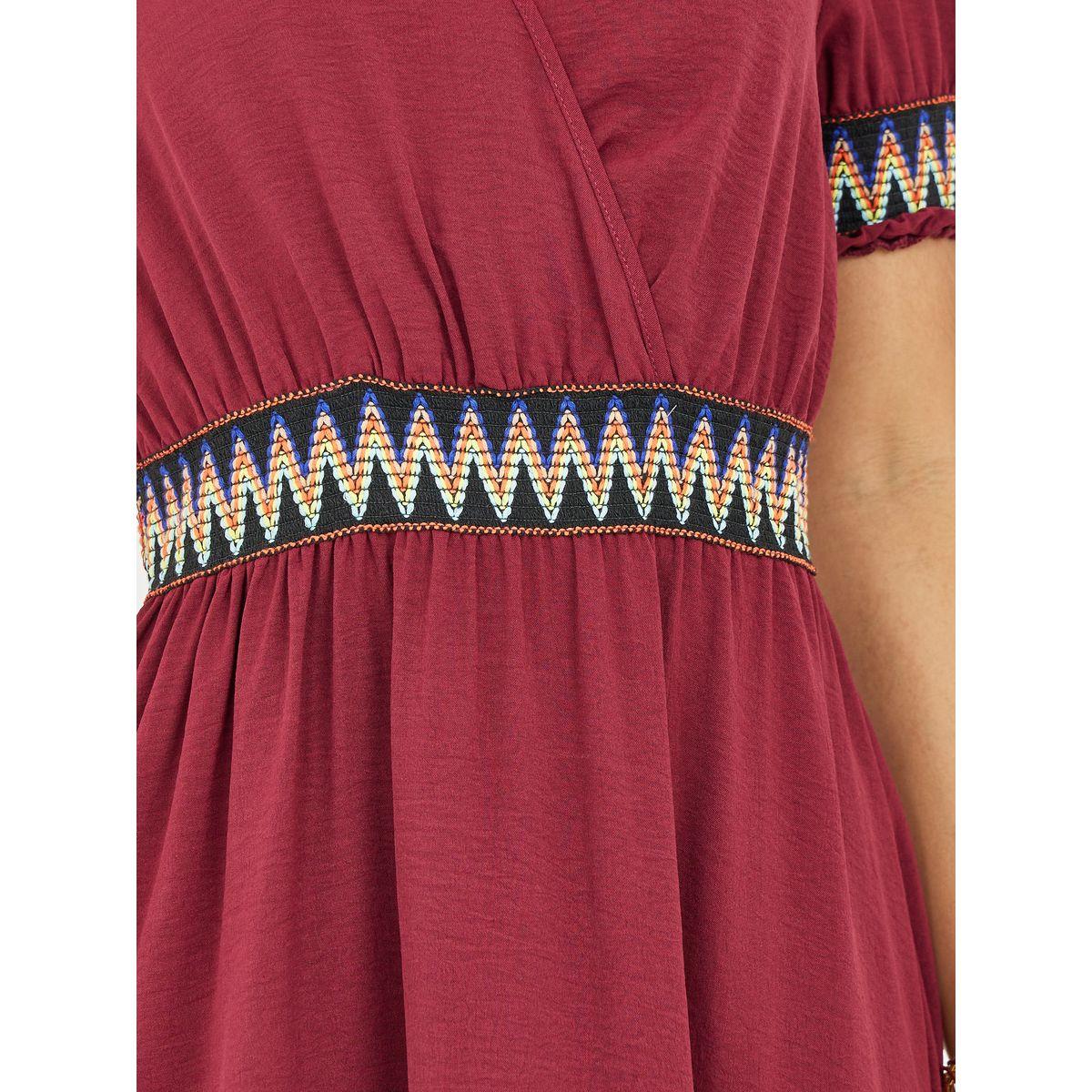 Styli Embroidered V Neck A-line Midi Dress-women-clothing-dresses-image-3