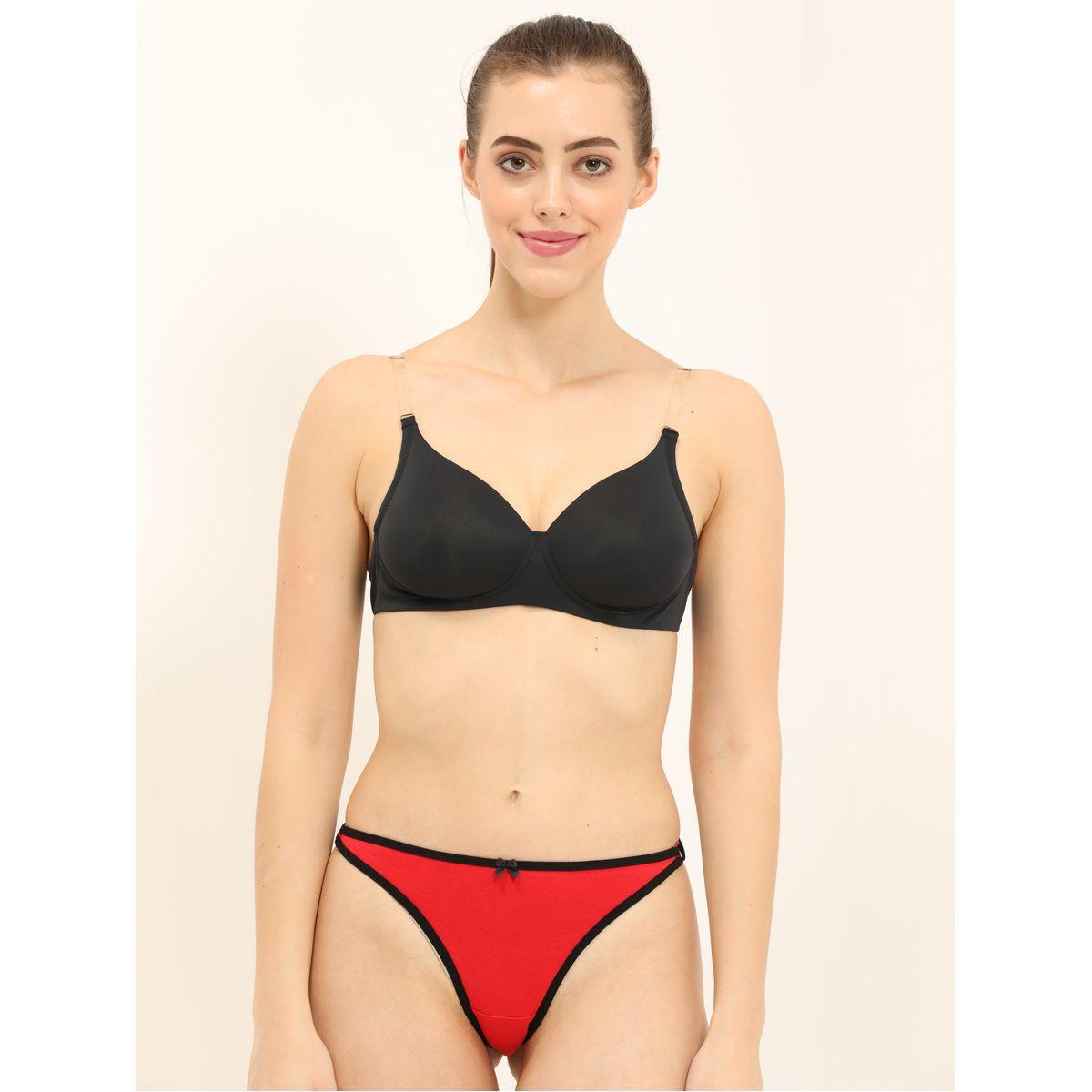 صدرية مبطنة بحمالات شفافة إنفي × ستايلي-women-clothing-lingerie-bras-image-4