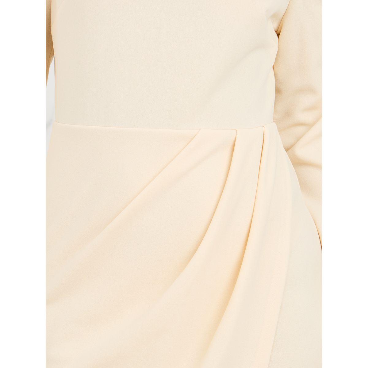 Styli Puff Sleeves Pleated Wrap Style Midi Dress-women-clothing-dresses-image-3