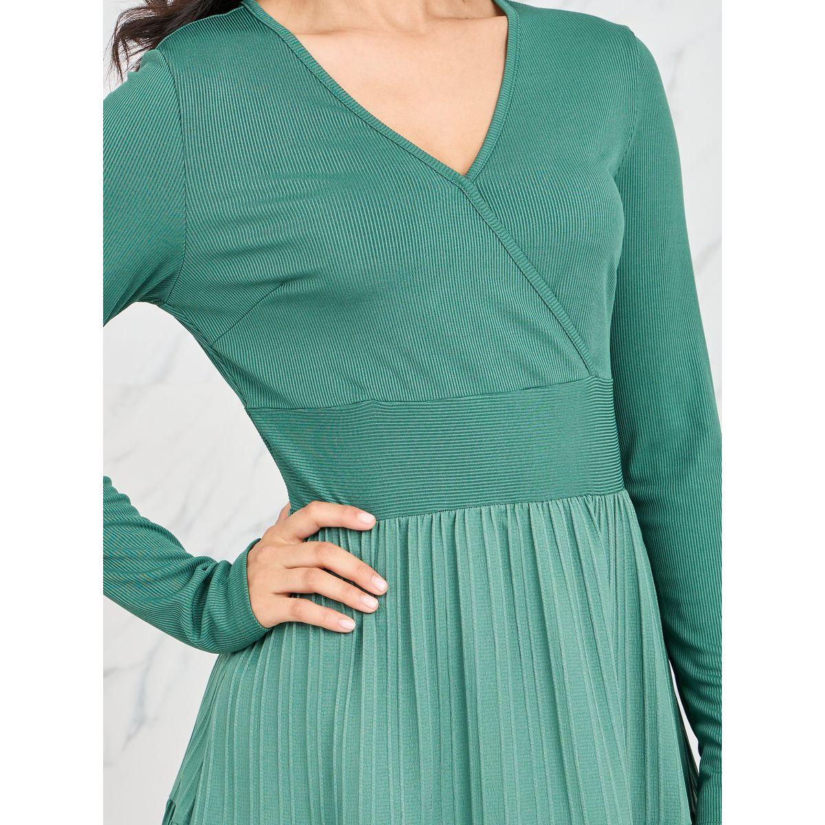 Styli Gathered Detail Tiered Midi Dressd-women-clothing-dresses-image-3