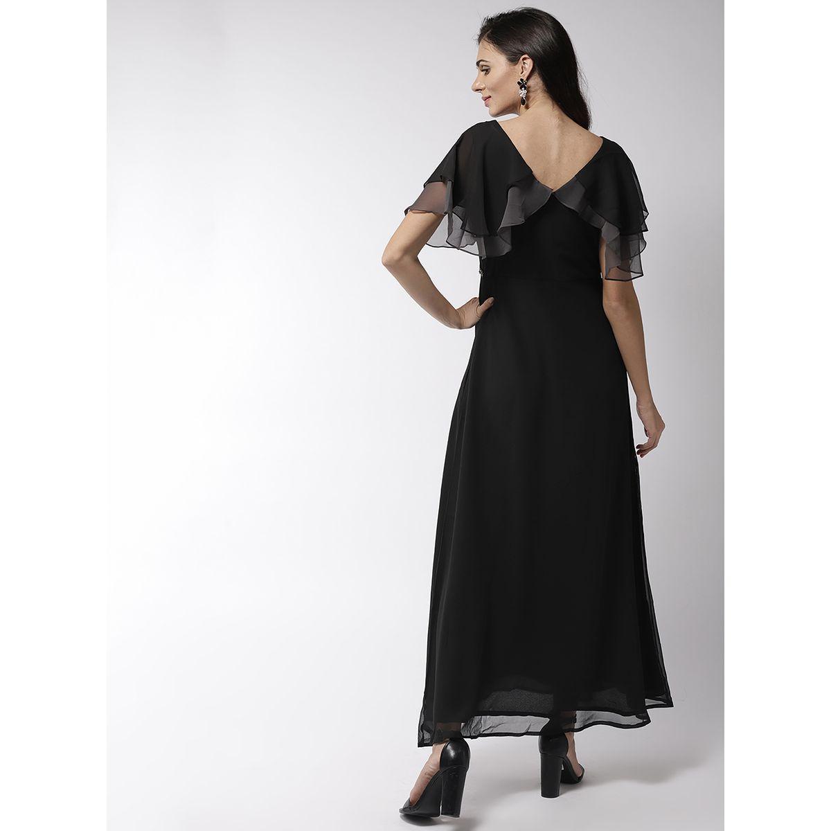 Mish X Styli Embellished Waistband Maxi Dress with Ruffled Sleeve-women-clothing-dresses-image-5