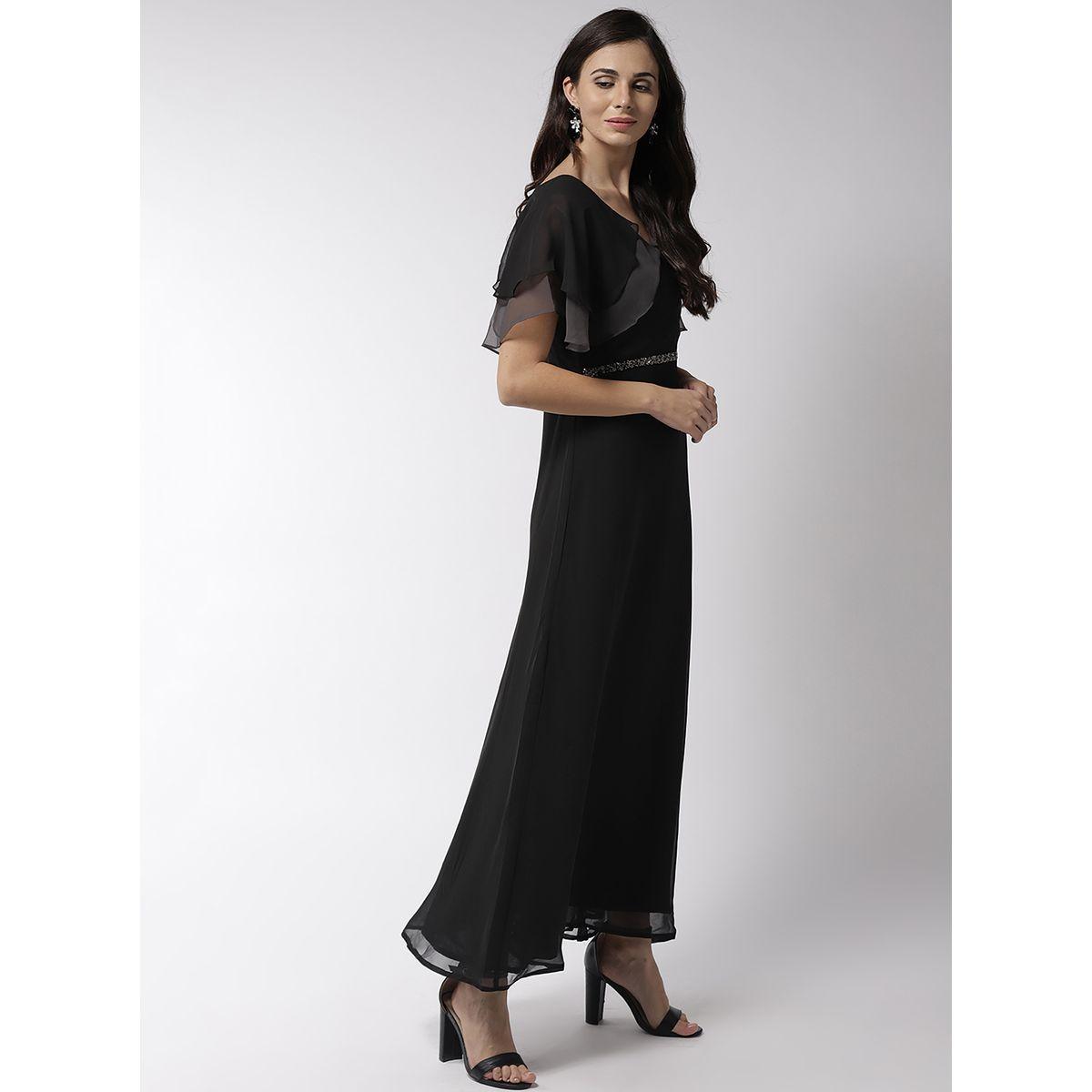 Mish X Styli Embellished Waistband Maxi Dress with Ruffled Sleeve-women-clothing-dresses-image-6