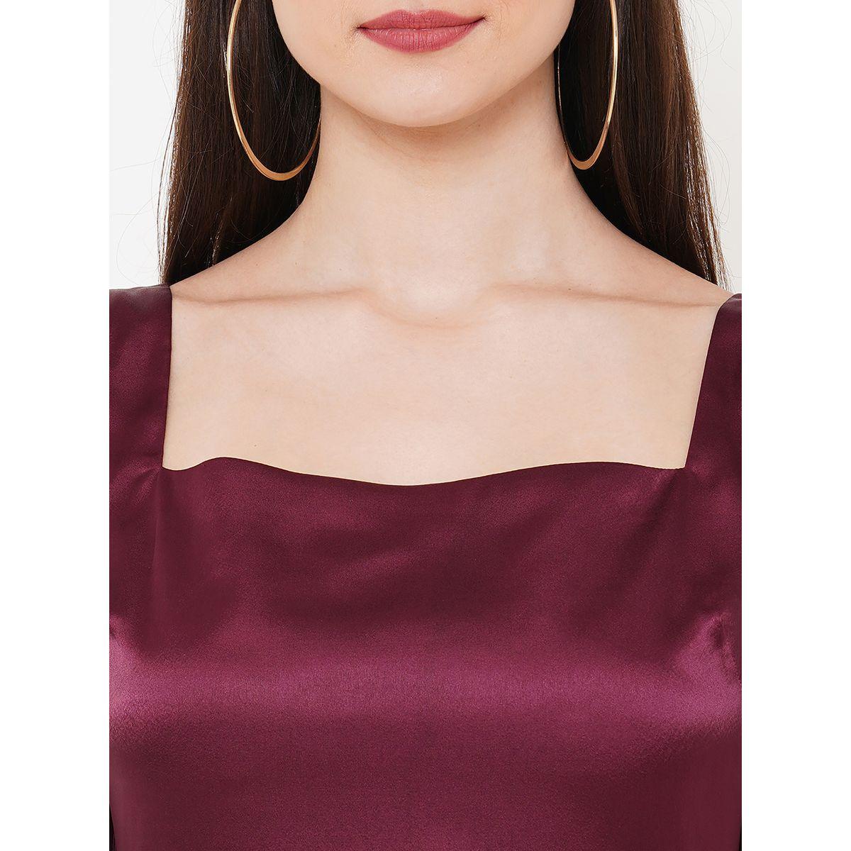 فستان طويل بياقة على شكل قلب ميش × ستايلي-women-clothing-dresses-image-2