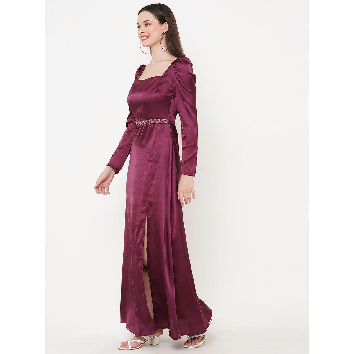 Mish X Styli  Sweetheart Neck Beaded Waistband Maxi Dress-women-clothing-dresses-image-5