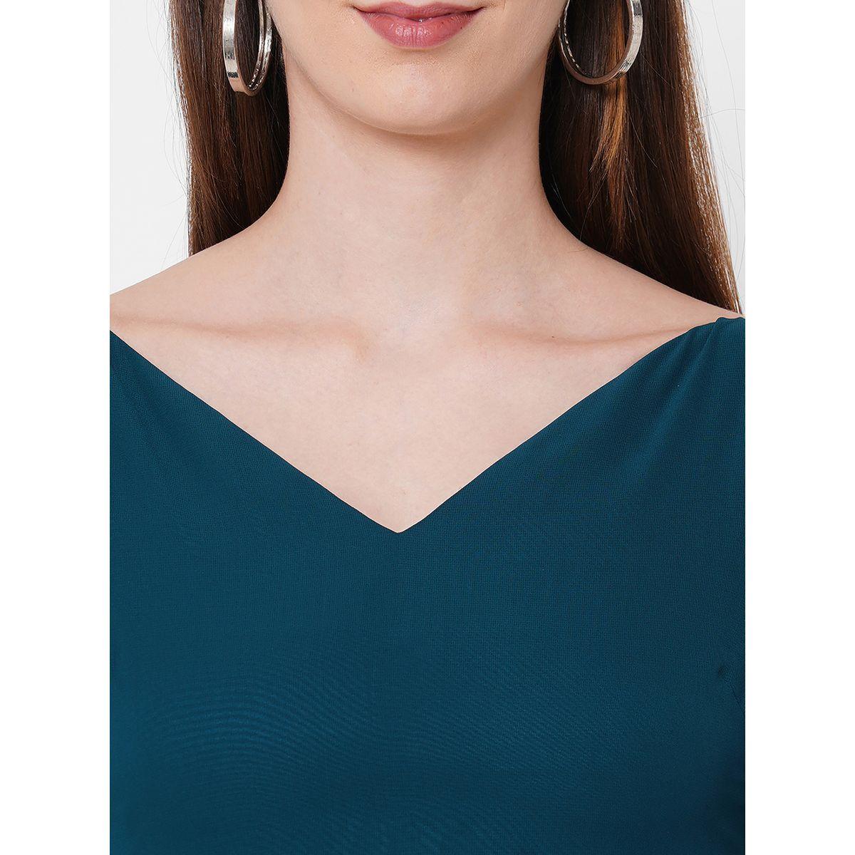 فستان طويل مع أكمام بشق ميش × ستايلي-women-clothing-dresses-image-6