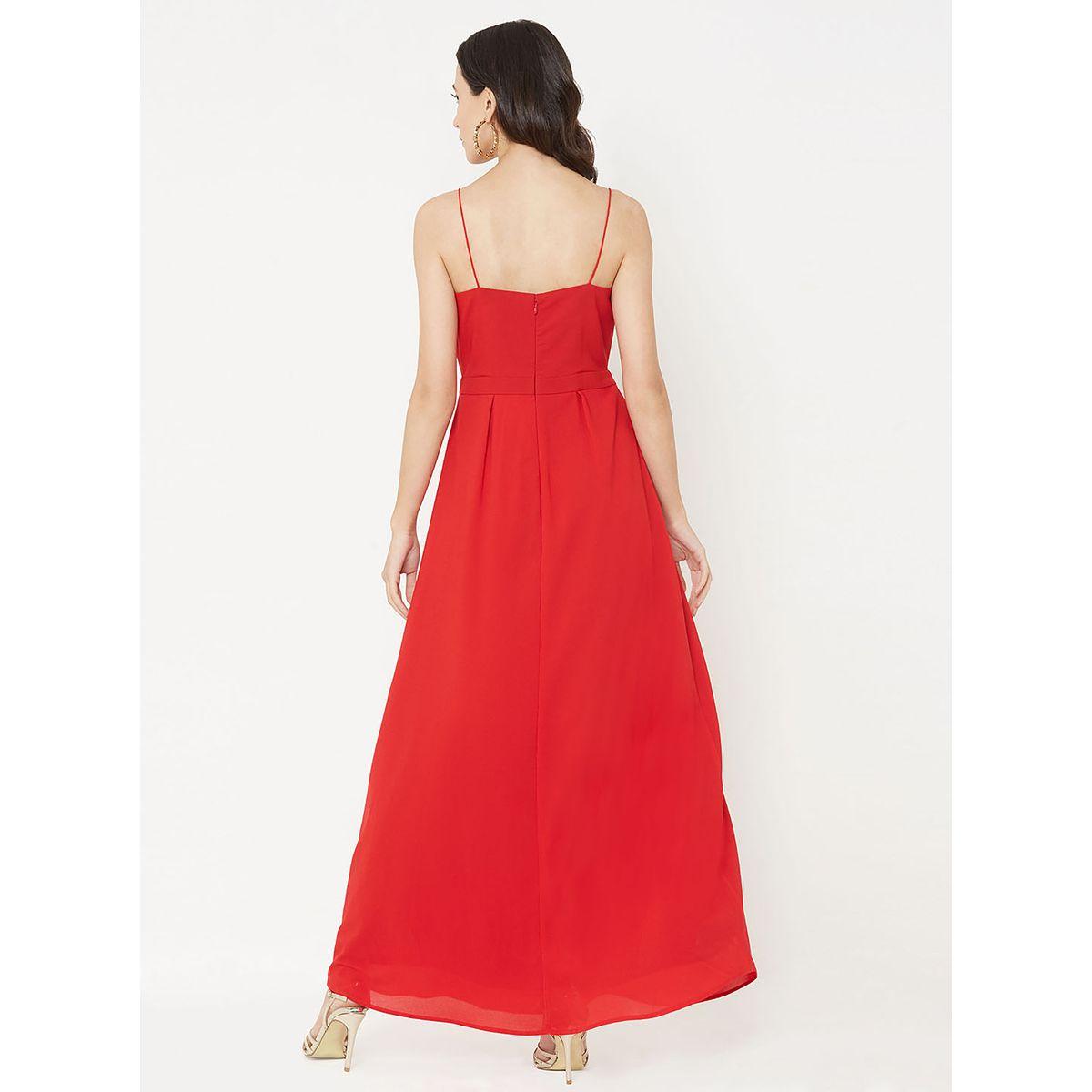 فستان طويل بياقة على شكل قلب ميش × ستايلي-women-clothing-dresses-image-2