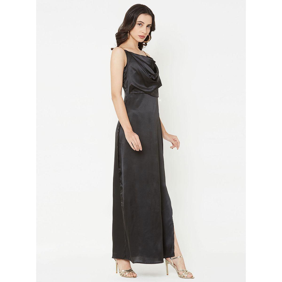 فستان طويل بياقة منسدلة ميش × ستايلي-women-clothing-dresses-image-6