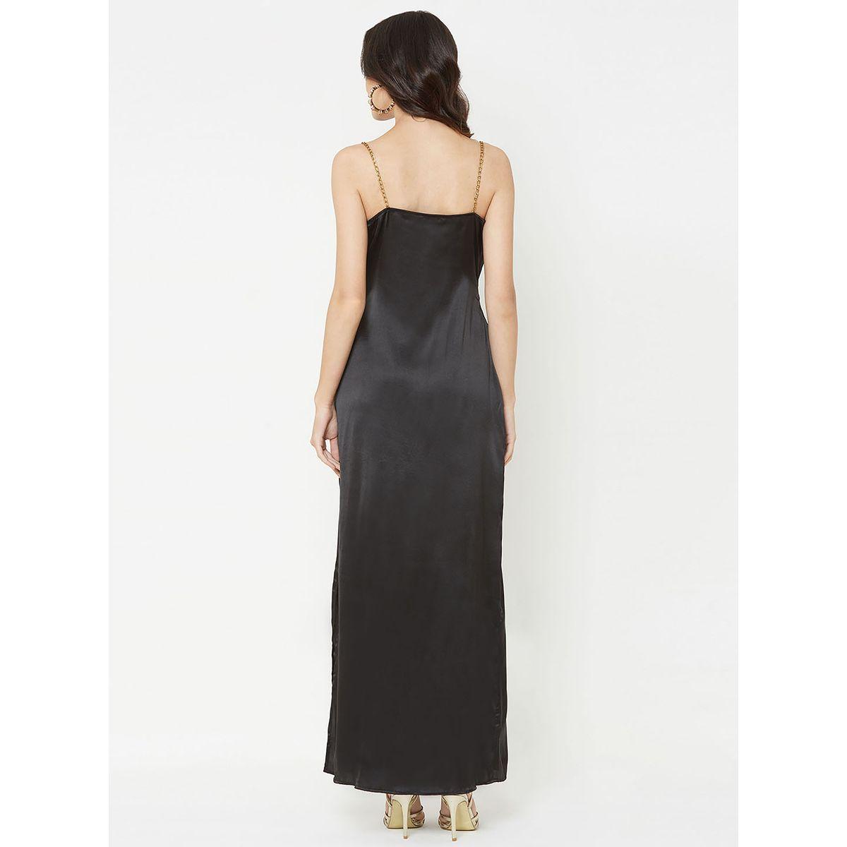 فستان طويل بياقة منسدلة ميش × ستايلي-women-clothing-dresses-image-7