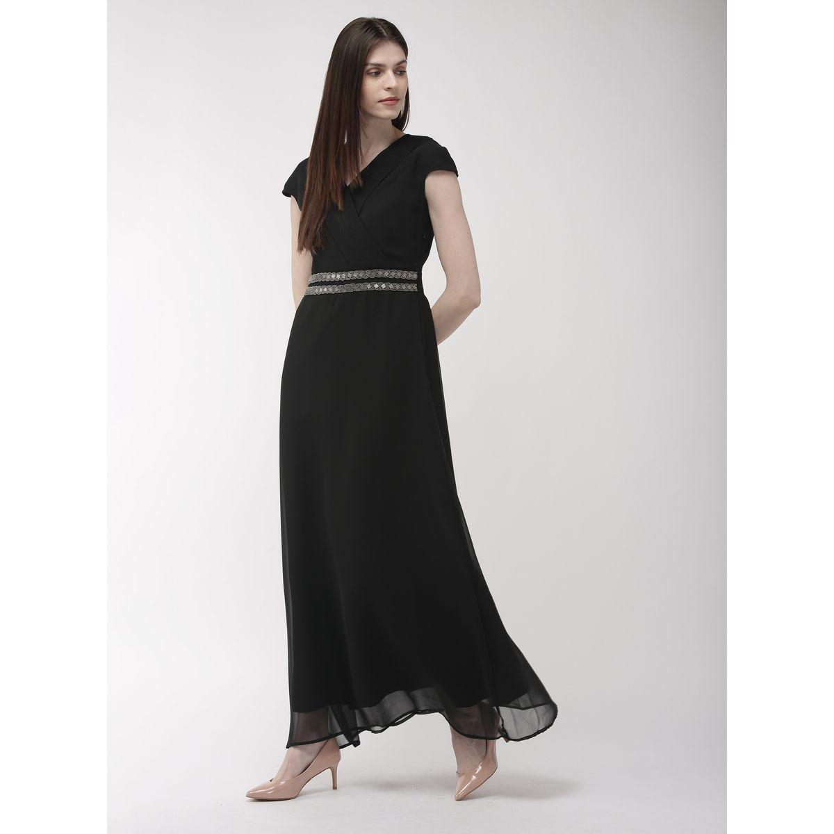 فستان طويل بأكمام كاب ميش × ستايلي-women-clothing-dresses-image-2