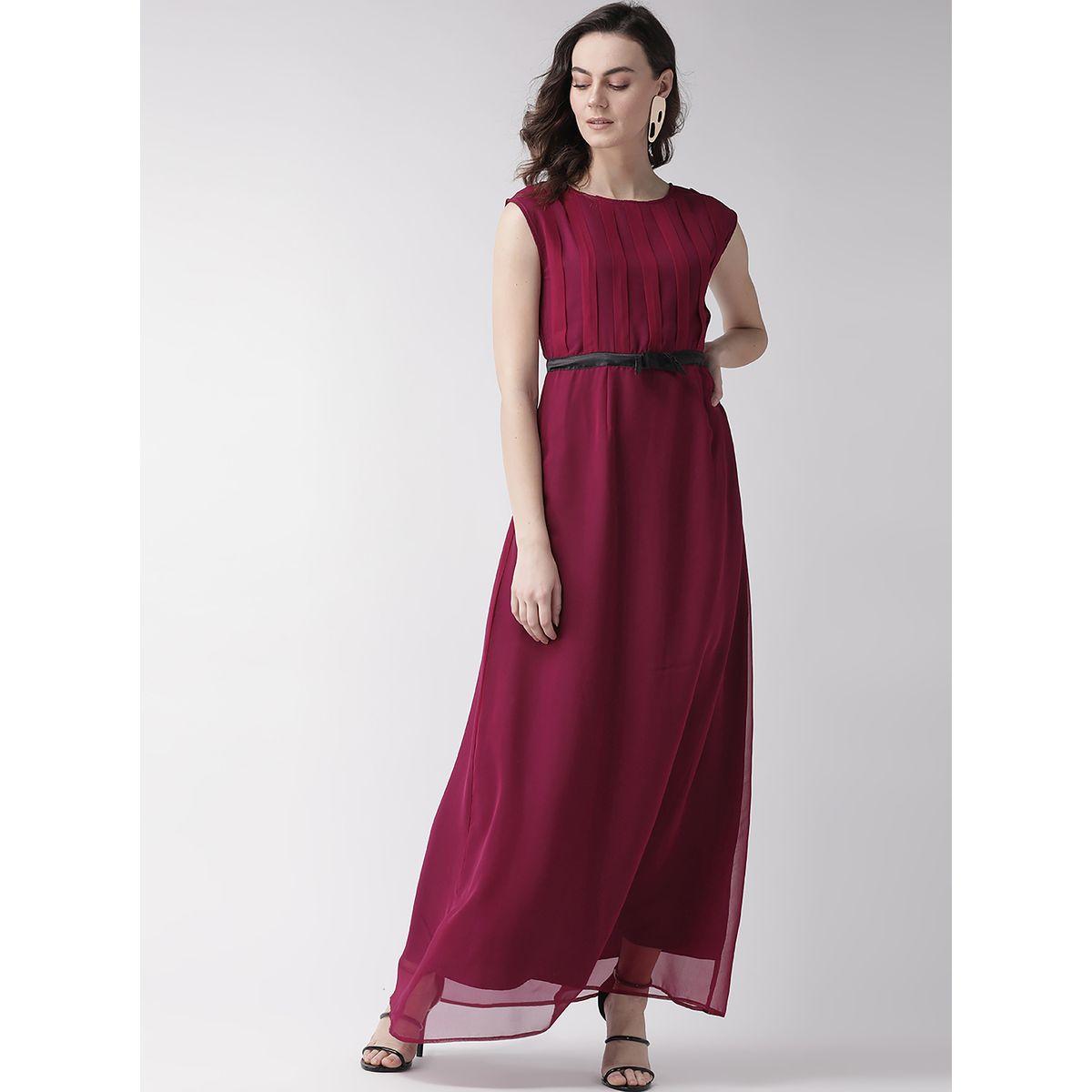 Mish X Styli  Box Pleated A-Line Maxi Dress-women-clothing-dresses-image-1