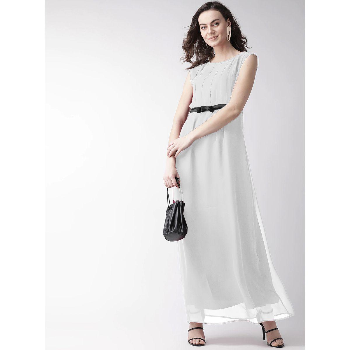 فستان طويل بلا اكمام مزين بكسرات ميش × ستايلي-women-clothing-dresses-image-3