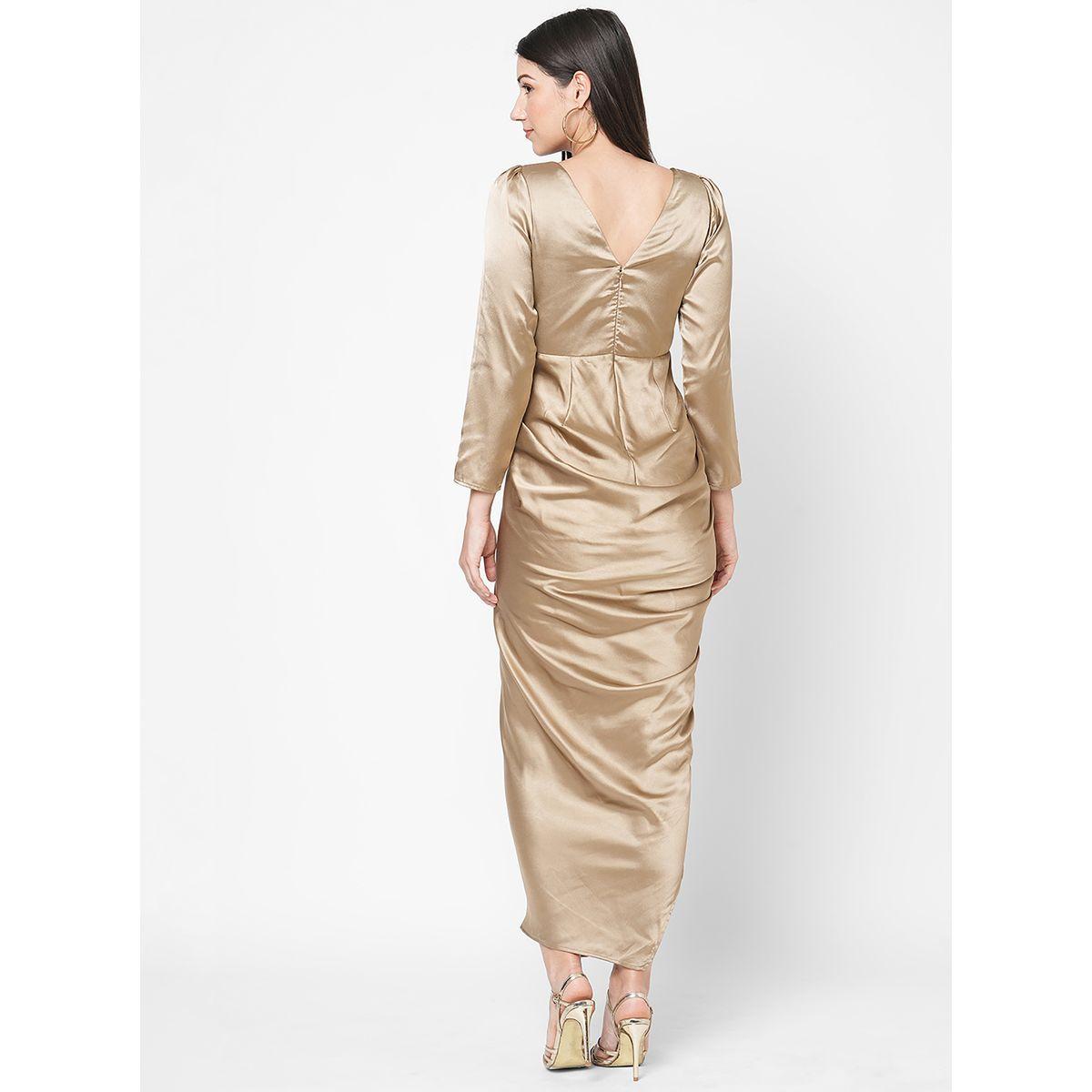 Fold Pleats Wrap Front Maxi Dress-women-clothing-dresses-image-4