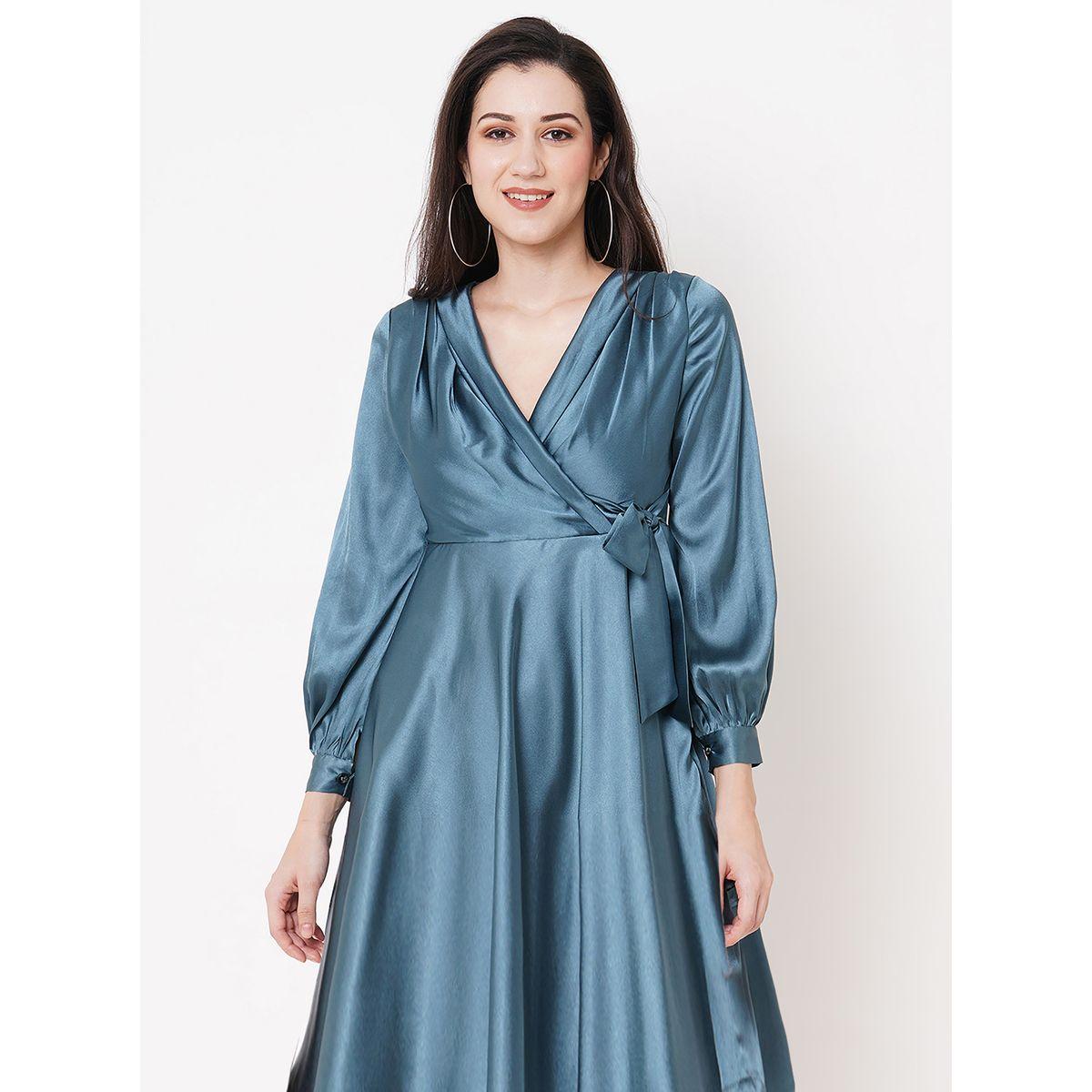 Mish X Styli  Satin Fit and Flare Layered Mini Dress-women-clothing-dresses-image-5