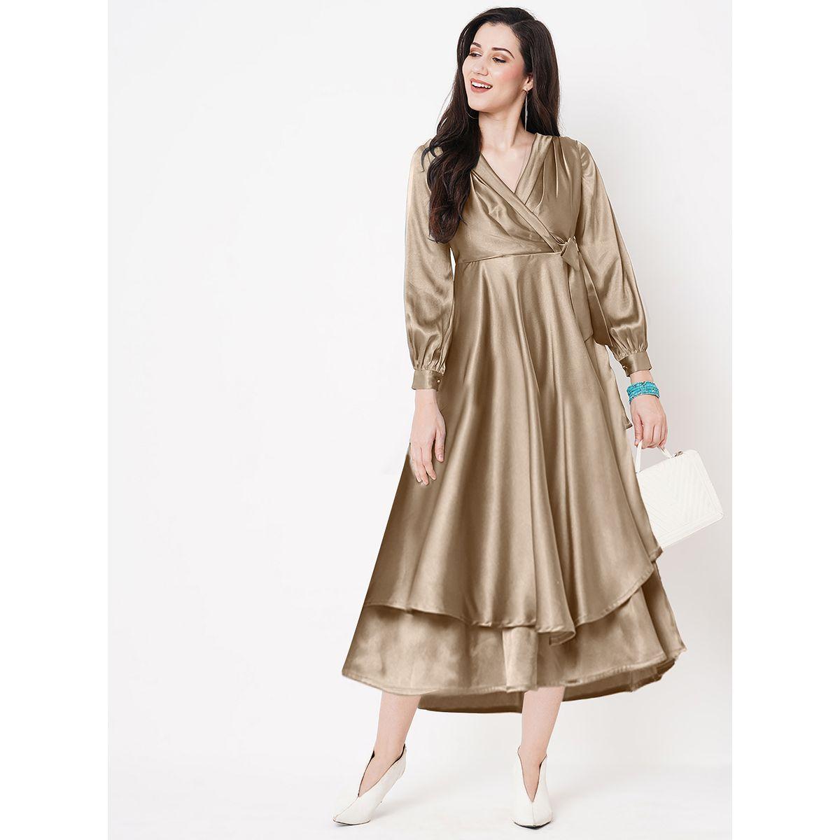Mish X Styli  Satin Fit and Flare Layered Maxi Dress-women-clothing-dresses-image-1