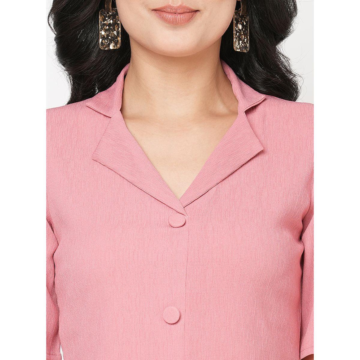 طقم منسق من ( بنطال + بليزر ) ميش × ستايلي-women-clothing-coordsets-image-2