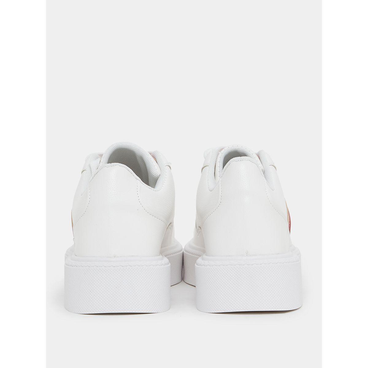 Styli Stripe Detail Lace Up Sneakers-women-shoes-sneakers-image-5